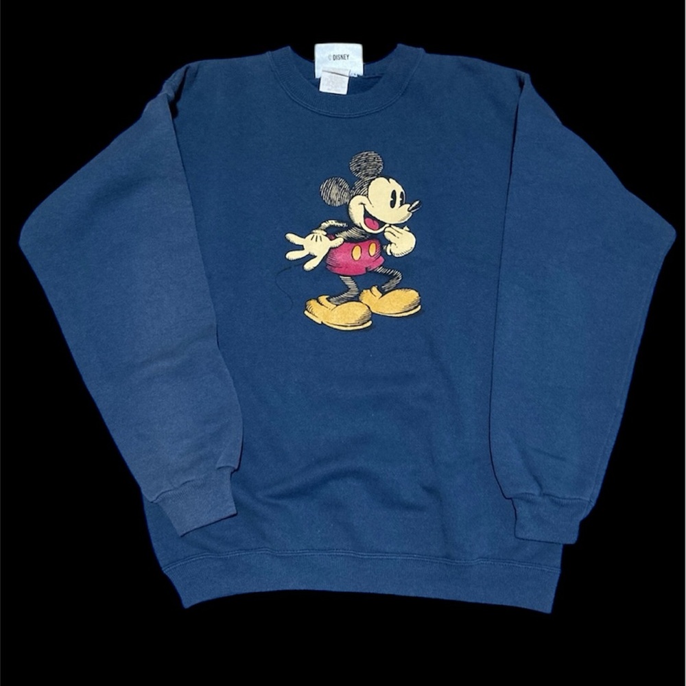 The Disney Store Mickey Mouse Small Blue Sweatshirt